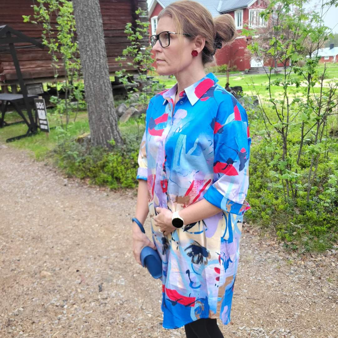 Skjortklänning multi