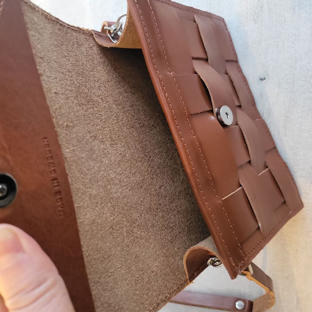 Skinnväska näver mini cognac (Eduardsaccessories)