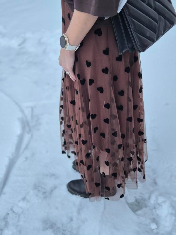 Tyllkjol hjärta (brun)