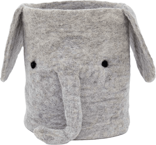 Tovad förvaringskorg elefant