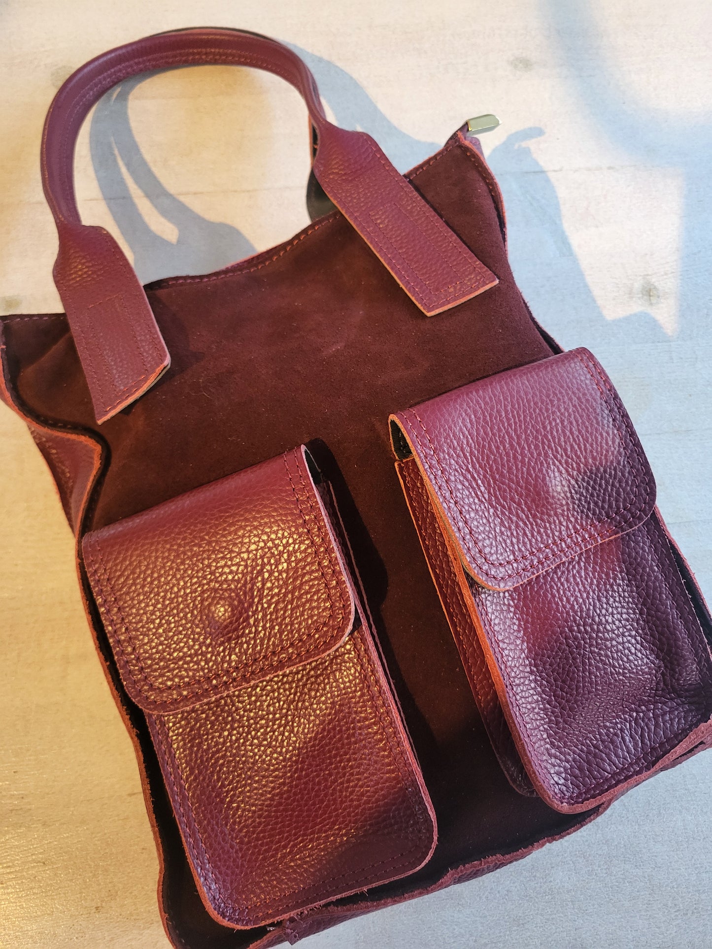 Skinnväska (burgundy)