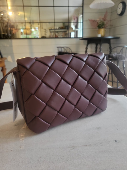 Väska burgundy (fläta)