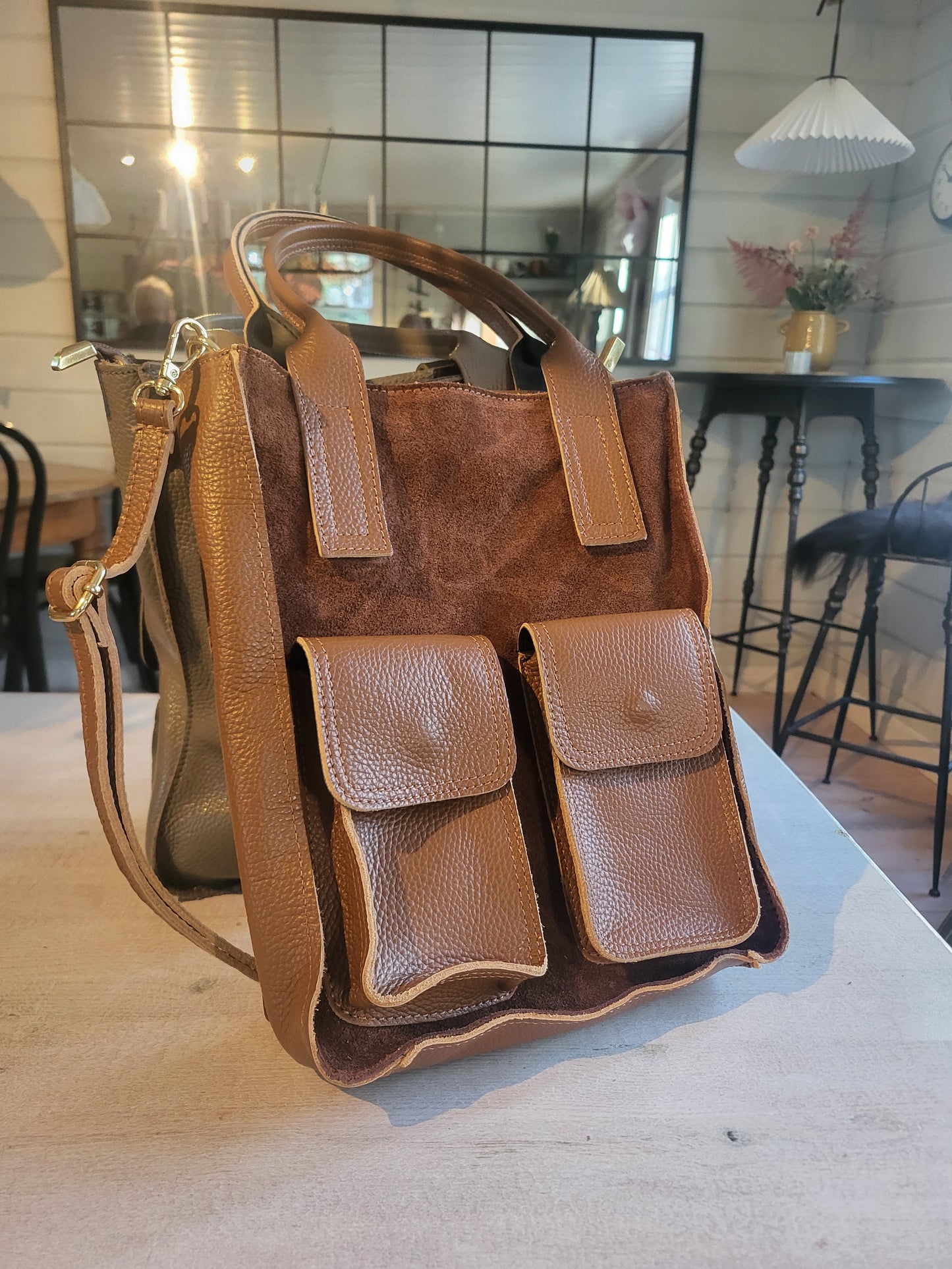 Skinnväska (cognac)