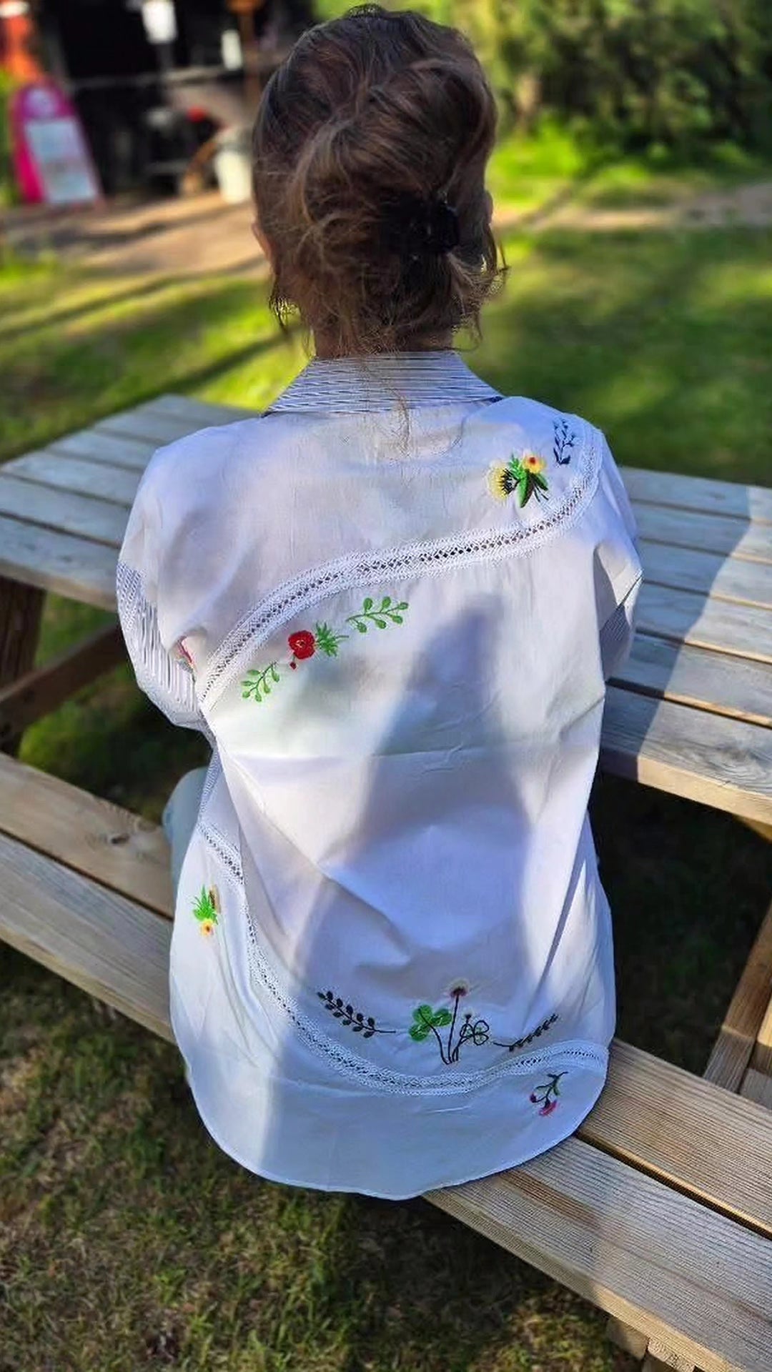 Broderad blus