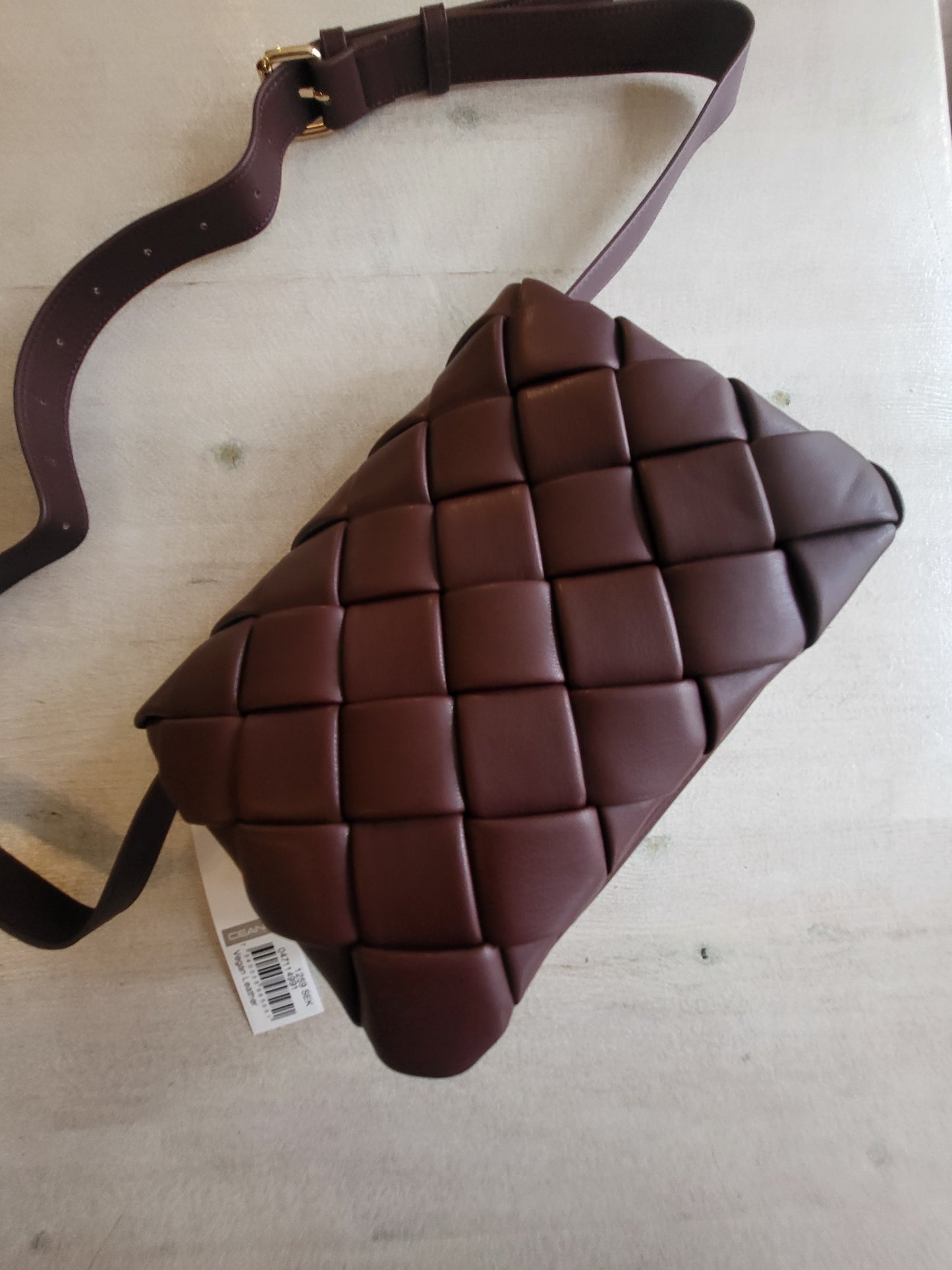Väska burgundy (fläta)