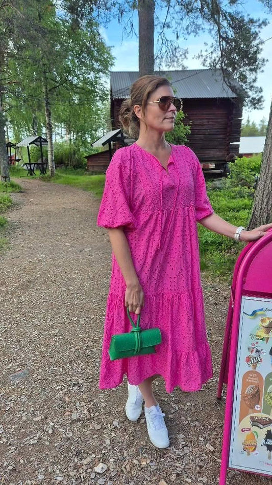 Rosa klänning