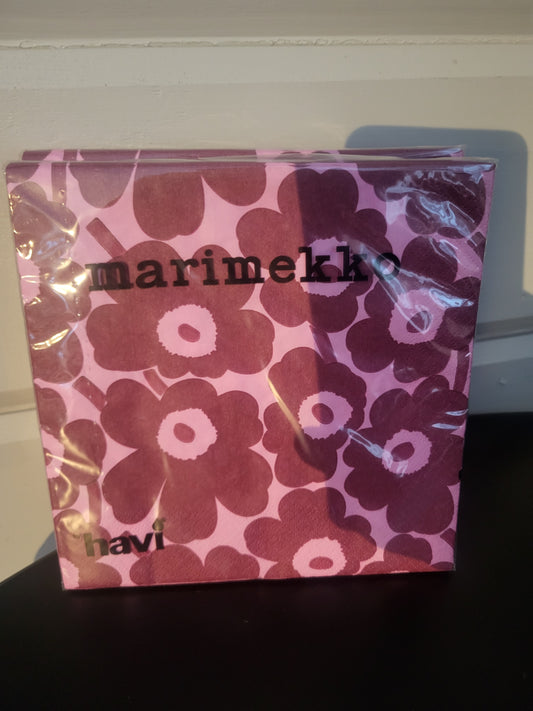 Marimekko servetter (rosa)